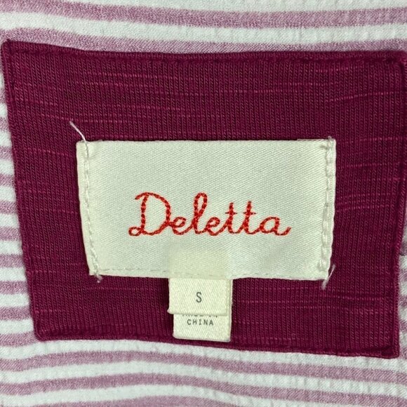 Anthropologie Deletta Weekdays Layered Tank Pink Red V-Neck Size Small Top Boho‎ - Picture 3 of 10